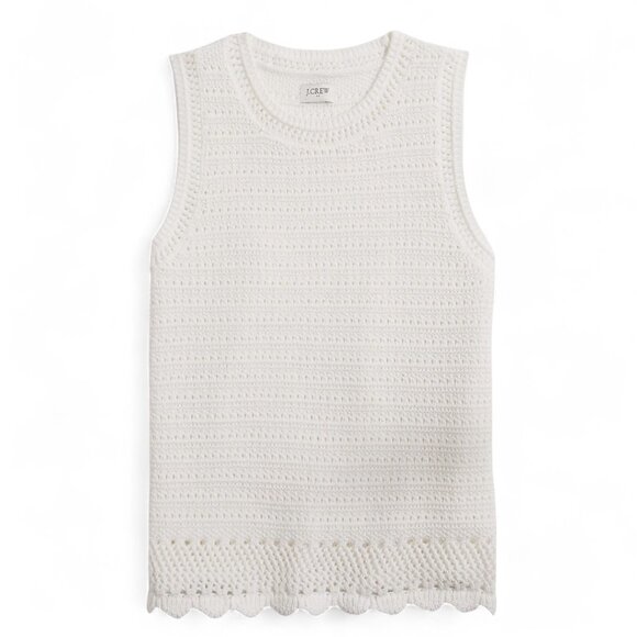 J. Crew Crochet sweater-tank Size Large - Picture 1 of 9